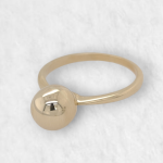 Anillo c/ Esfera (8 mm) - Oro Amarillo 14Kts