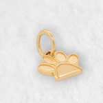 Dije (8 x 6 mm) Huella de Perro (Paw) - Oro Amarillo 18Kts