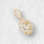 Dije (10 x 13 mm) Catrina c/ Zircones - Oro Amarillo 18Kts