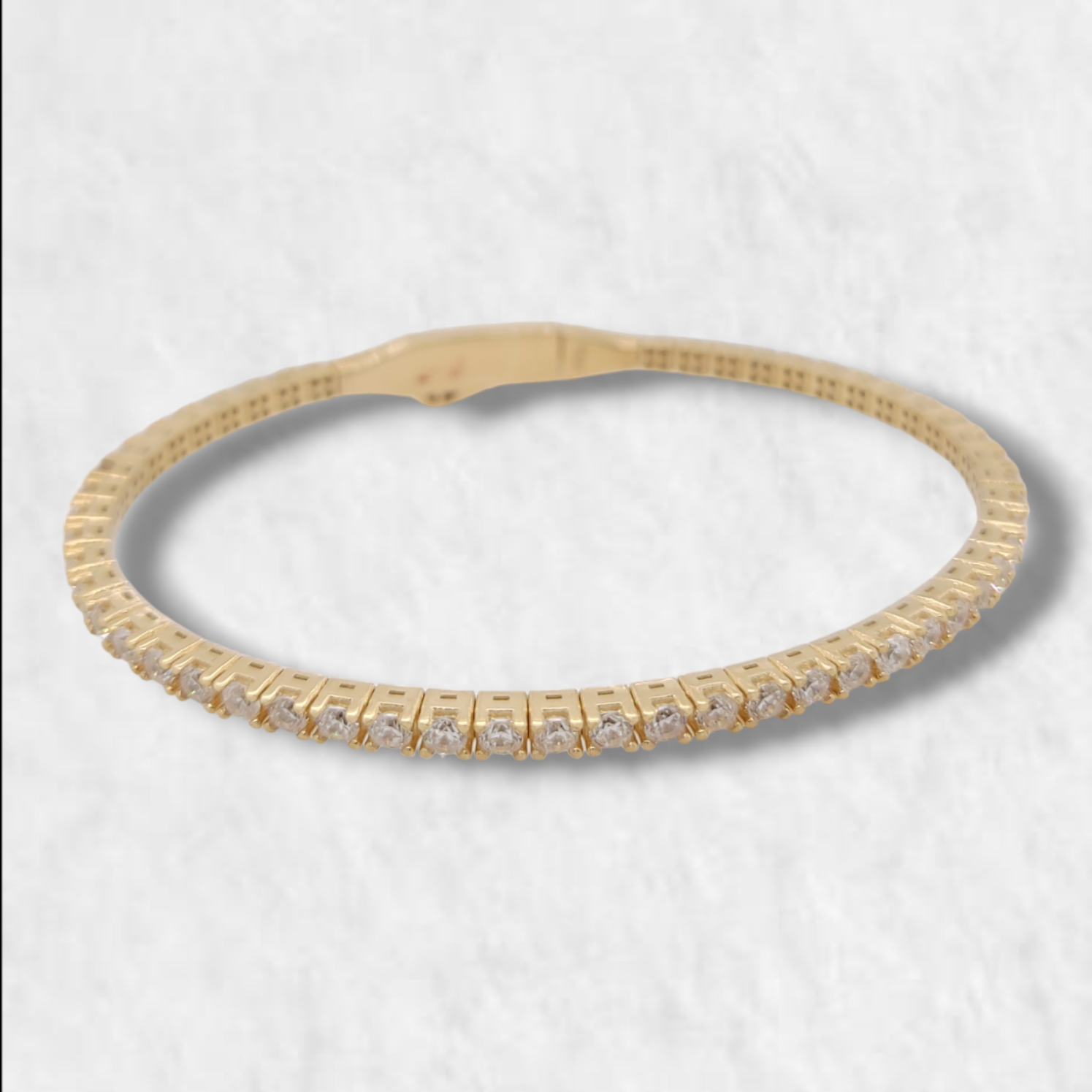 PhotoRoom-20230609_142505-e1686415110773 Pulsera (2.7 mm) Tennis c/ Zircones - Oro Amarillo 18Kts - Image 1