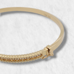 Pulsera (3.6 mm) c/ Zircones & Bordes Mini Esferas - Oro Amarillo 18Kts - Image 2