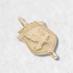 Dije (17 x 34 mm) Escudo c/ Aguila & Espada - Oro Amarillo 14Kts