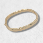 Pulsera Tubo Semi Cuadrado (7 mm) - Oro Amarillo 18Kts - Image 3