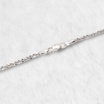 Cadena (45 cm) Entorchada Diamantada (2 mm) - Oro Blanco 18Kts - Image 2