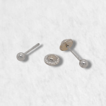 Zarcillos (4.3 mm) Disco c/ Zircon (Screwback/Abridores) - Oro Amarillo 18Kts - Image 41