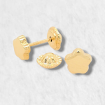 Zarcillos (4.3 mm) Disco c/ Zircon (Screwback/Abridores) - Oro Amarillo 18Kts - Image 47