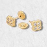Zarcillos (4.3 mm) Disco c/ Zircon (Screwback/Abridores) - Oro Amarillo 18Kts - Image 52