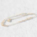 Argollas (19 mm) Doble Tubo Rectangular - Oro Dos Tonos 14Kts - Image 3