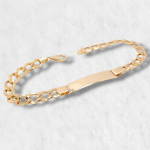 Brazalete (21.5 cm) Esclava Us Link Light - Oro Amarillo 18Kts