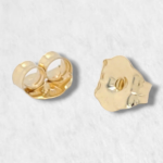 Cierre Mariposa Grande (4 x 5 mm) - Oro Amarillo 14Kts