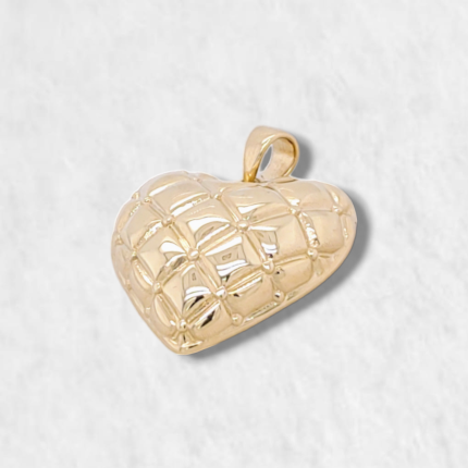 Dije Corazon Capitoneado - Oro Amarillo 14Kts