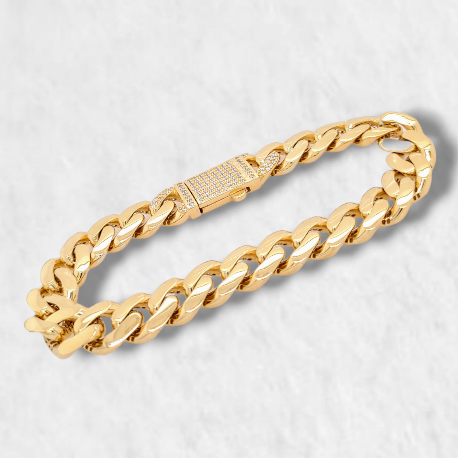 PhotoRoom-20231230_154755-e1703970986338 Brazalete Monaco c/ Zircones Pave - Oro Amarillo 18Kts - Image 1
