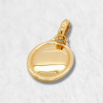 Medalla (20 mm) Lisa c/ Marco Diamantado (Personalizar) - Oro Amarillo 14Kts - Image 9