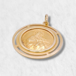 Medalla Redonda Virgen del Carmen (31 mm) - Oro Amarillo 18Kts