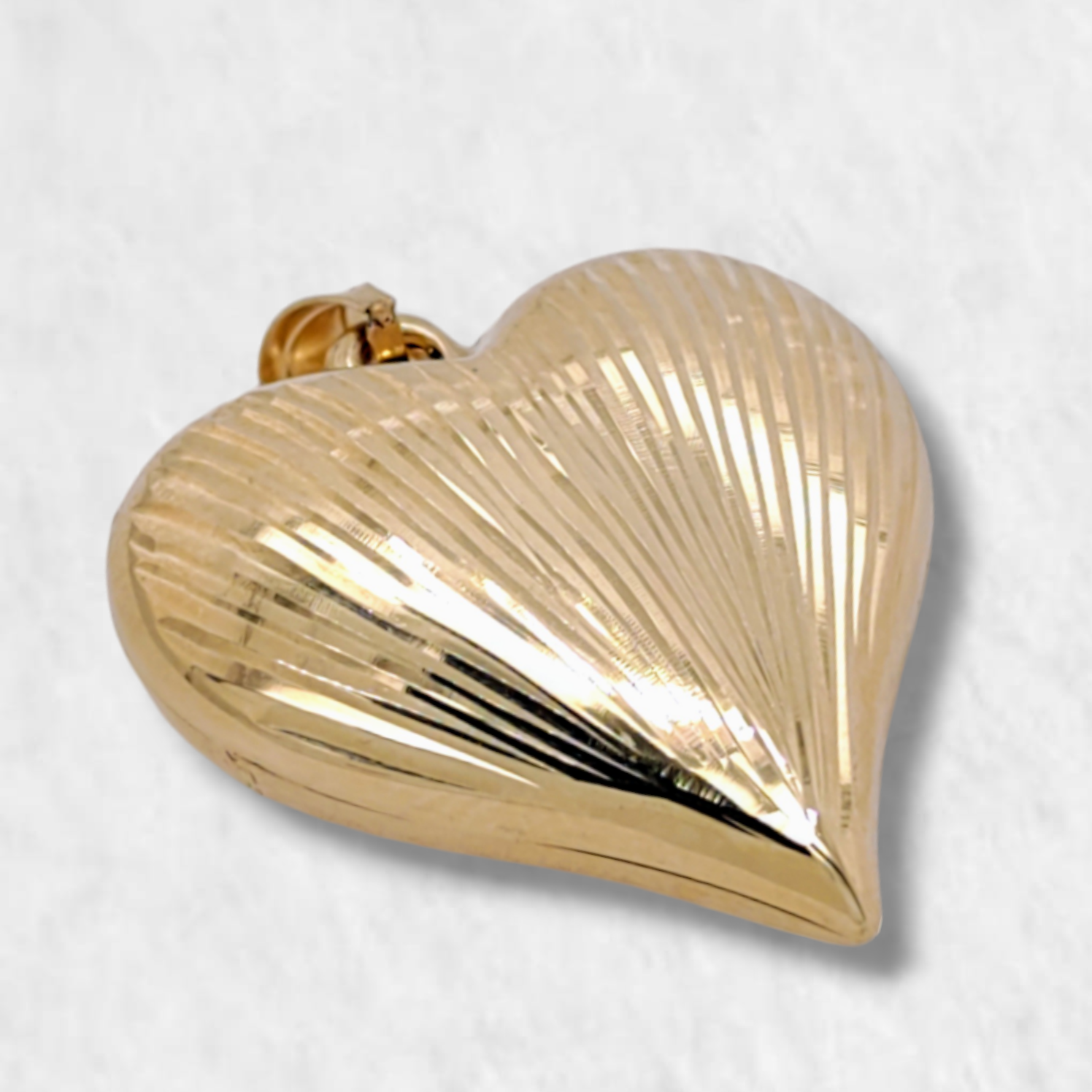 PhotoRoom-20240117_130625-e1705518951886 Dije Corazon Puff Reversible - Oro Amarillo 18Kts - Image 1