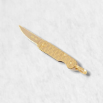Navaja (44 x 6 mm) Articulada Miniatura - Oro Amarillo 18Kts
