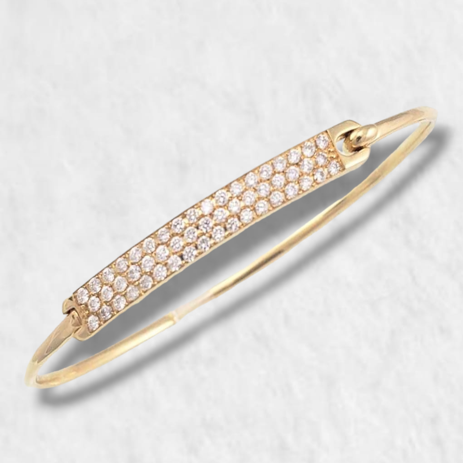 PhotoRoom-20240117_170119-e1705530662692 Pulsera placa rectangular de pave de Diamantes (0.76 Ct) - Oro Amarillo 18 Kts - Image 1