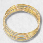 Pulsera estilo semanario (set 7 x bangles) macizos - Oro Amarillo 14 Kts