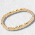 Pulsera Tubo Semi Cuadrado (7 mm) - Oro Amarillo 18Kts