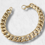 Brazalete (19.5 cm) Cuban Link Light (10 mm) - Oro Amarillo 18Kts
