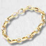 Brazalete (18.5 cm) Eslabones Marquise (8 mm) - Oro Amarillo 18 Kts