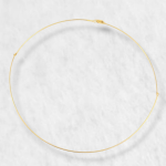 Gargantilla (41 Cm) Tubular Articulada (1 mm) - Oro Amarillo 18Kts