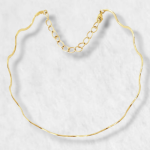 Collar Rígido Ondulado - Oro Amarillo 18 Kts