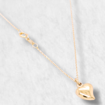 Cadena (40 cm) Love c/ Zircones Pave - Oro Amarillo 14Kts - Image 4