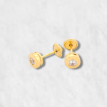 Zarcillos (7 mm) Zircon c/ Marco Greca - Oro Amarillo 18Kts - Image 17
