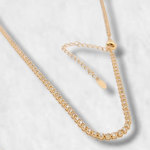 Cadena (43 cm) Tennis c/ Diamantes - Oro Amarillo 14Kts