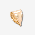 Contra Argolla (13 x 9 mm) - Oro Amarillo 14Kts