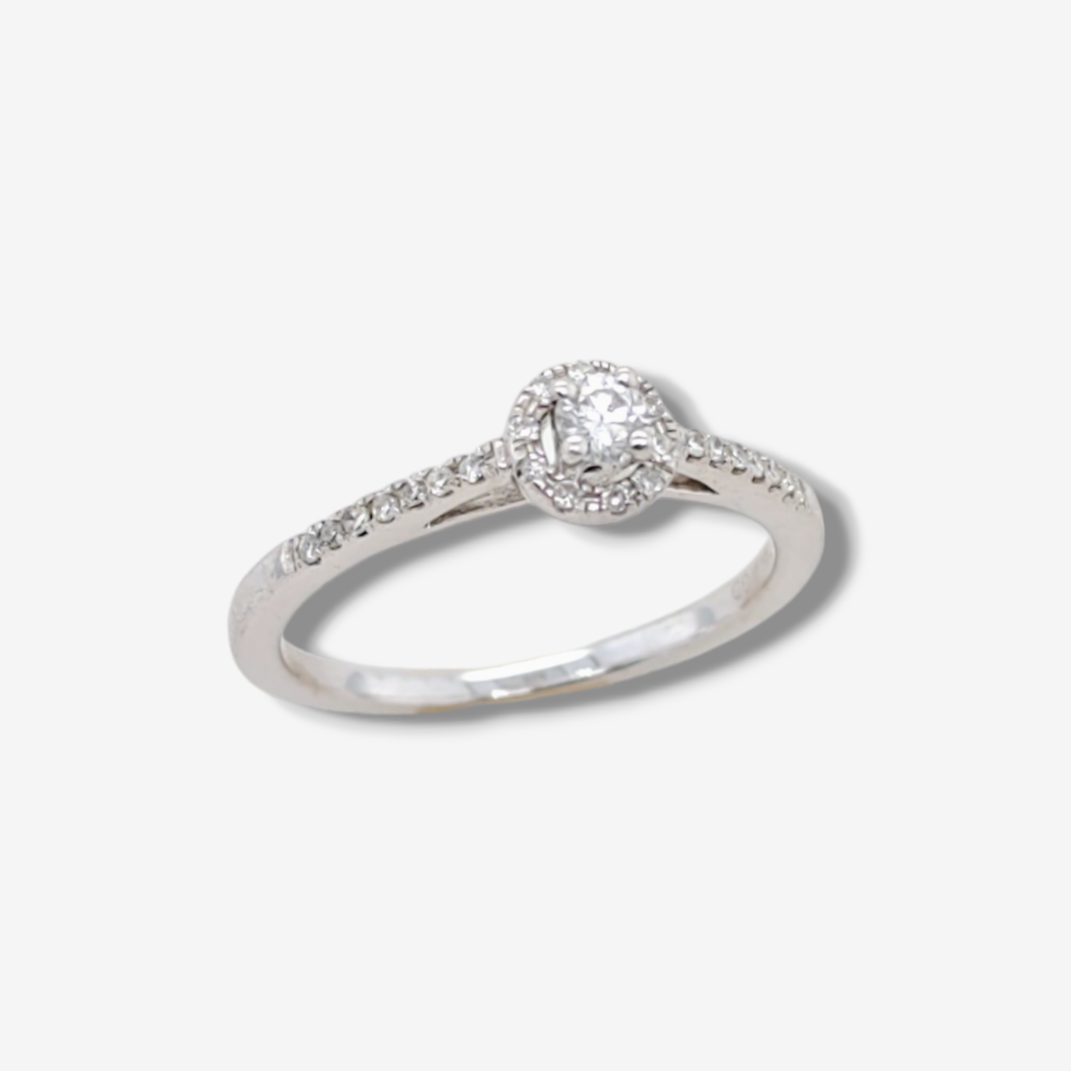 Photoroom-20240401_170659 Anillo c/ Diamante central & Halo (0.20 Ct) - Oro Blanco 14Kts - Image 1