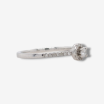 Anillo c/ Diamante central & Halo (0.20 Ct) - Oro Blanco 14Kts  - Image 4