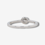 Anillo c/ Diamante central & Halo (0.20 Ct) - Oro Blanco 14Kts  - Image 3