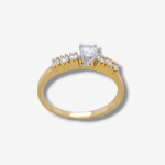 Anillo Cintillo c/ Diamantes (0.50 Ct) - Platino - Image 34