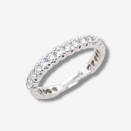 Anillo Cintillo c/ Diamantes (0.50 Ct) - Platino