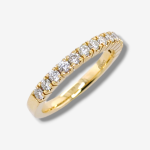 Anillo Matrimonio c/ Diamantes (0.46Ct) - Oro Amarillo 18Kts
