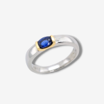 Anillo c/ Zafiro Azul (0.59 Ct) - Platino