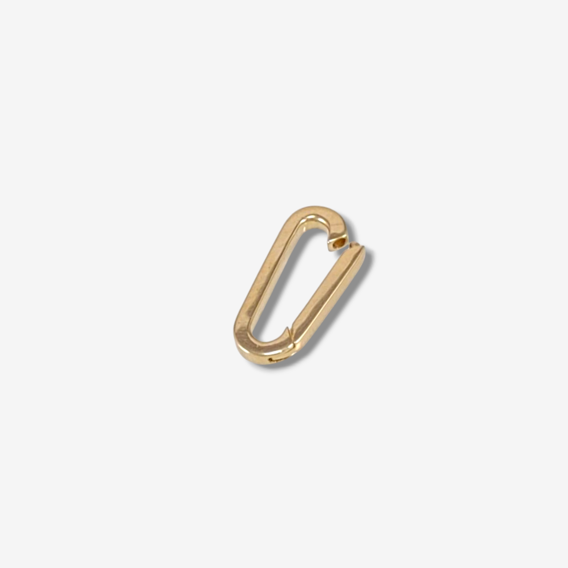 Photoroom-20240405_164649 Broche Mosquetón (15 x 6 mm) Ovalado p/ Cadena PaperClip - Oro Amarillo14Kts - Image 1