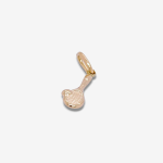 Dije (5 x 17 mm) Raqueta de Tennis Pequena - Oro Amarillo 18Kts