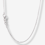 Cadena (45 cm) Tejido Cable - Oro Blanco 18Kts