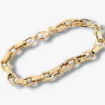 Brazalete (20.5 cm) Tejido Santos - Oro Amarillo 18Kts
