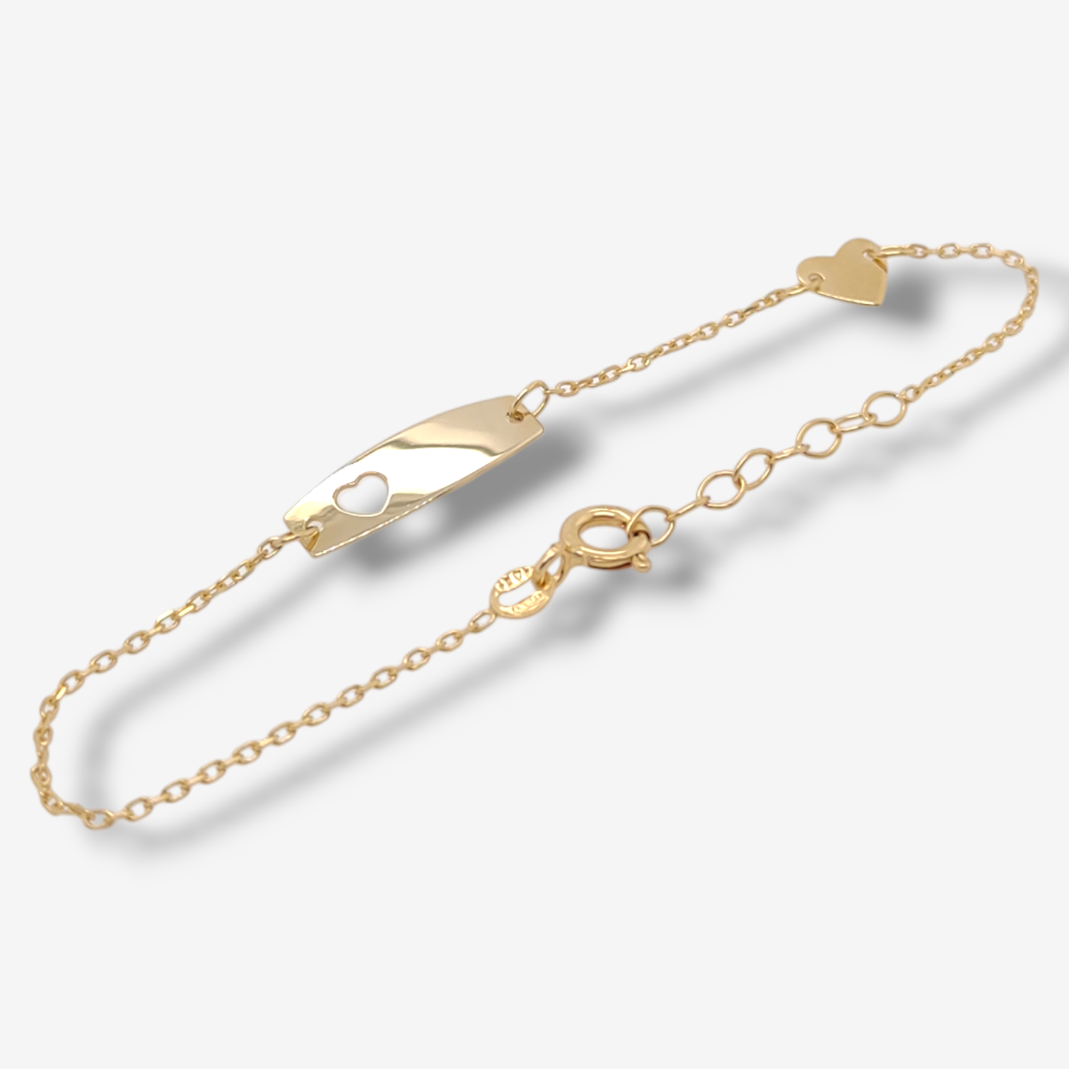 Photoroom-20240426_150452 Brazalete (16 cm) Esclava c/ Corazon Calado - Oro Amarillo 14Kts - Image 1