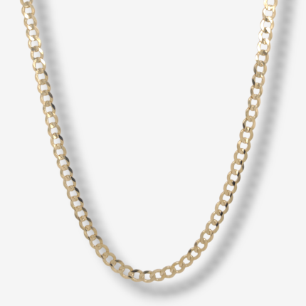 Cadena (60 cm) Maciza US Link (4.5 mm)  c/ Cierre Lobster - Oro Amarillo 18Kts