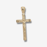 Cruz (21 x 32 mm) Tubo Rectangular Light  - Oro Amarillo 18Kts - Image 10