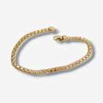 Brazalete (18 cm) Tejido Popcorn c/ Cierre Lobster - Oro Amarillo 18Kts
