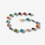 Brazalete (18 cm) Ojos Turcos (6 mm) - Oro Amarillo 18Kts - Image 4