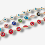 Brazalete (18 cm) Ojos Turcos (6 mm) - Oro Amarillo 18Kts
