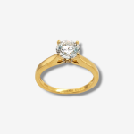 Anillo Compromiso Diamante LG (1 Ct) c/ Aro Catedral - Oro Amarillo 18Kts