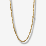 Cadena (50 cm) Tejido Box Hexagonal (2.6 mm) - Oro Amarillo 18Kts